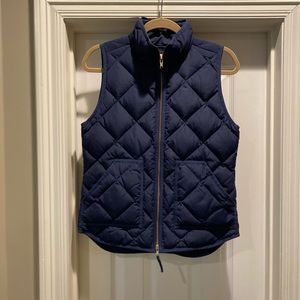 J Crew Puffer Vest - XS Navy